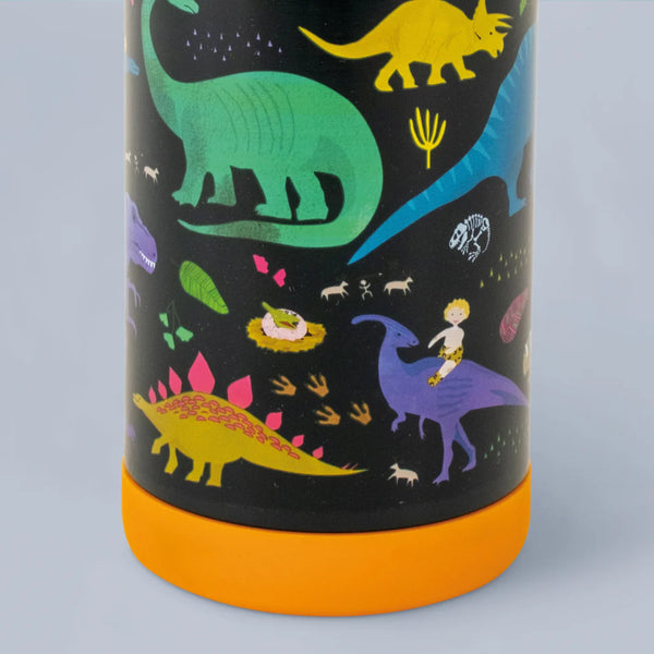 Stahlflasche, 400 ml bidon - Dinosaurier - tablude.com