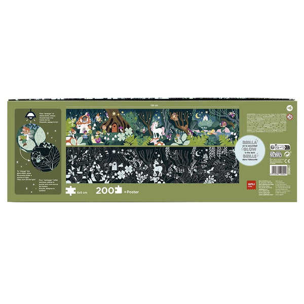 Im Dunkeln leuchtende Puzzles – Magischer Wald 6+ - tablude.com