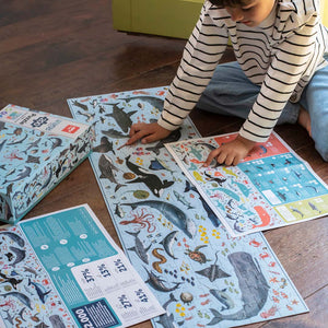 Lernpuzzle – Gefährdete Tiere Ozean 6+ - tablude.com