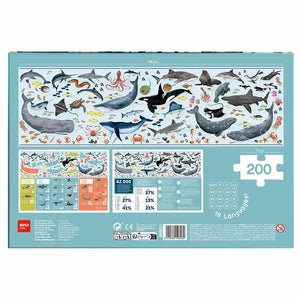 Lernpuzzle – Gefährdete Tiere Ozean 6+ - tablude.com