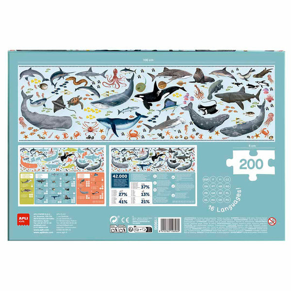 Lernpuzzle – Gefährdete Tiere Ozean 6+ - tablude.com