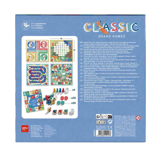 Set mit klassischen Brettspielen 4in1 - tablude.com