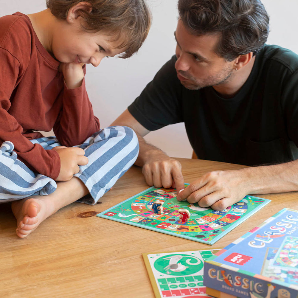 Set mit klassischen Brettspielen 4in1 - tablude.com