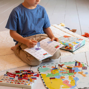 Puzzle mit Lernspiel – Flaggen Europas 5+ - tablude.com