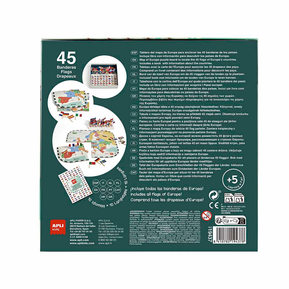 Puzzle mit Lernspiel – Flaggen Europas 5+ - tablude.com