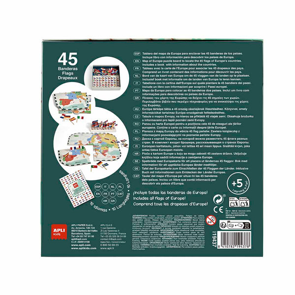 Puzzle mit Lernspiel – Flaggen Europas 5+ - tablude.com
