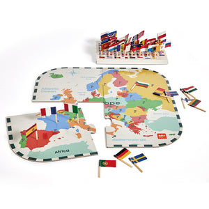 Puzzle mit Lernspiel – Flaggen Europas 5+ - tablude.com