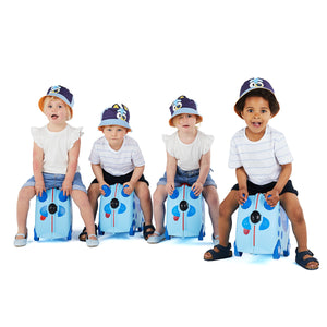 Kinderkoffer – Blauer Hund