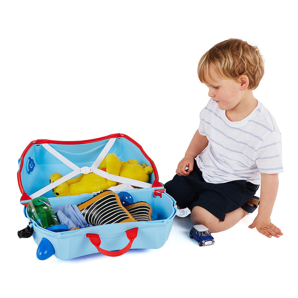 Kinderkoffer – Blauer Hund