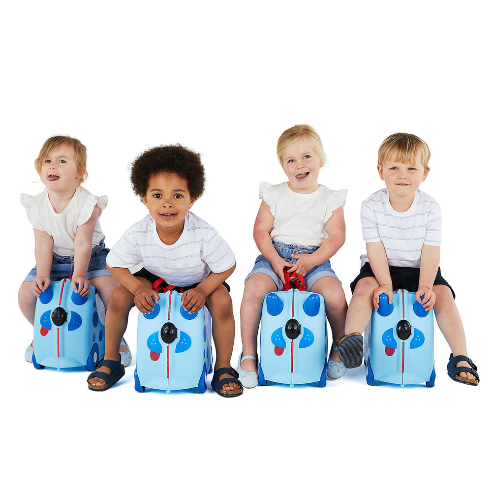 Kinderkoffer – Blauer Hund