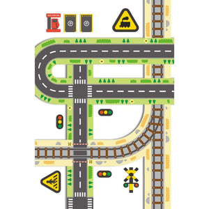 Straßenmarkierungsbänder und Aufkleber – 2 Bänder, 10 Aufkleber - tablude.com