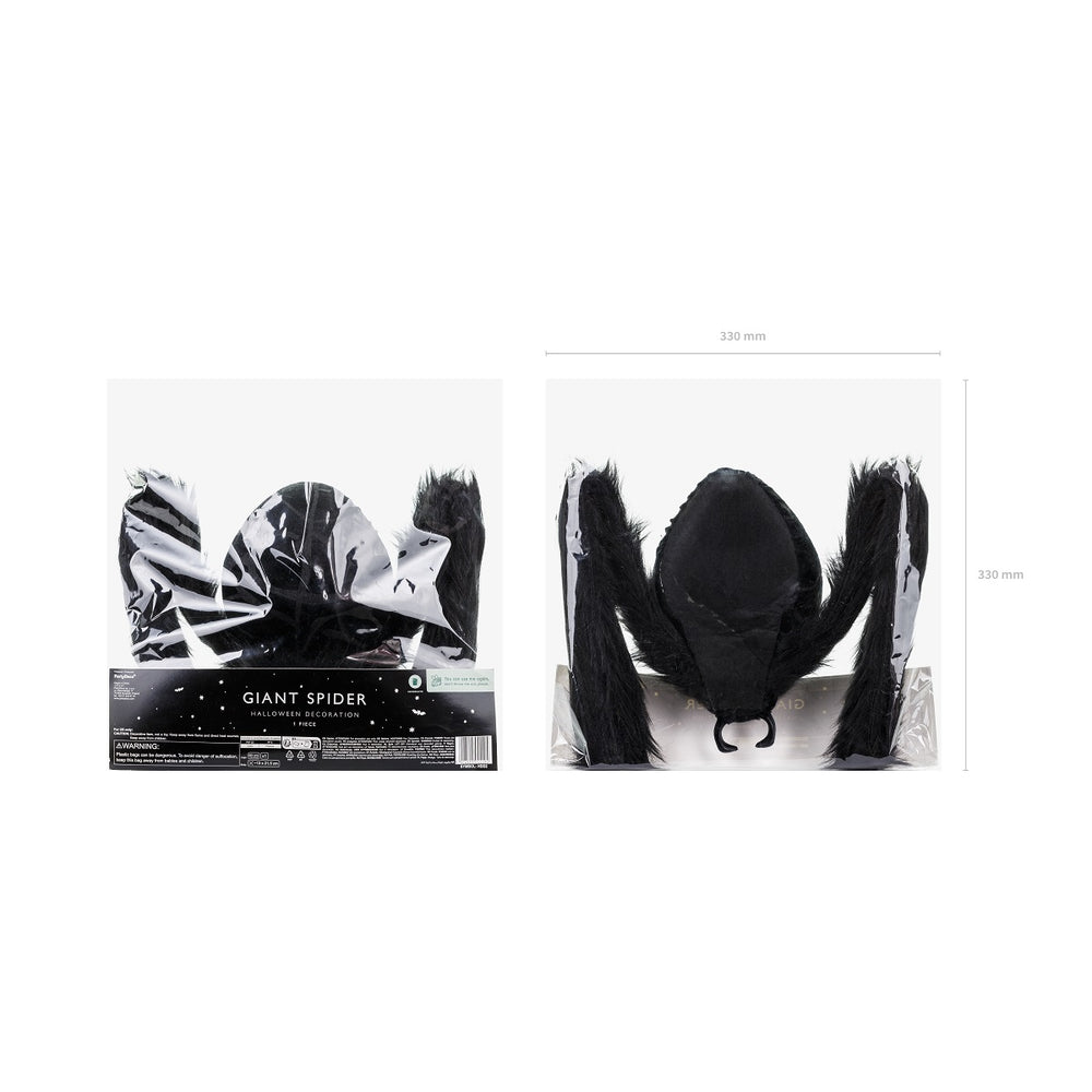 Dekoration – Schwarze Spinne 103 x 75 x 9 cm