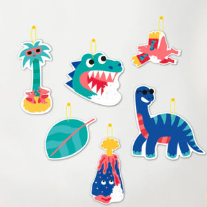 Set mit nummerierten Malvorlagen – Dinosaurier - tablude.com