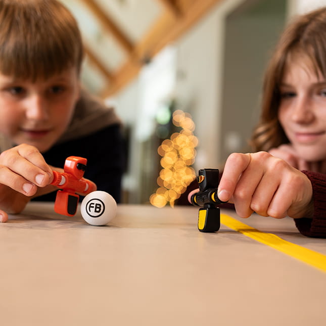 Foosbots Tischfußballspiel Set für einen Spieler – Blau - tablude.com