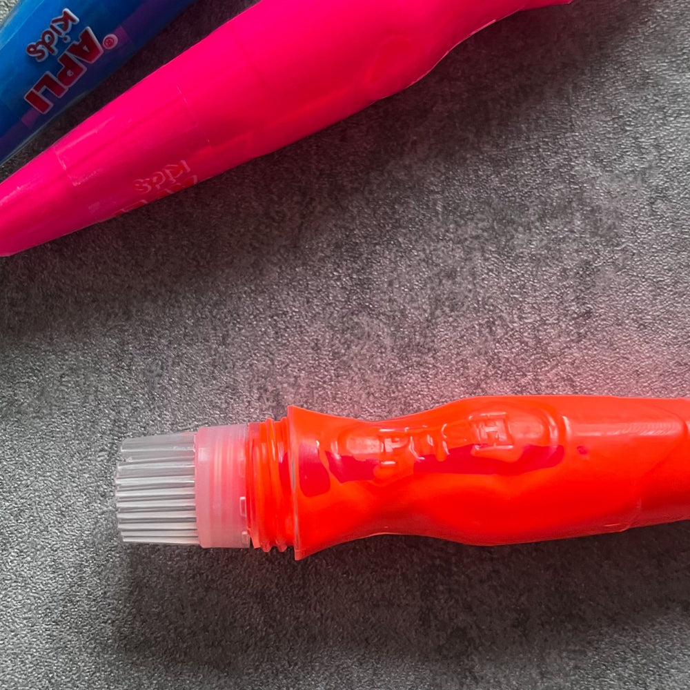 Farben in Tuben mit Pinsel – Neonfarben, 6 Stück - tablude.com