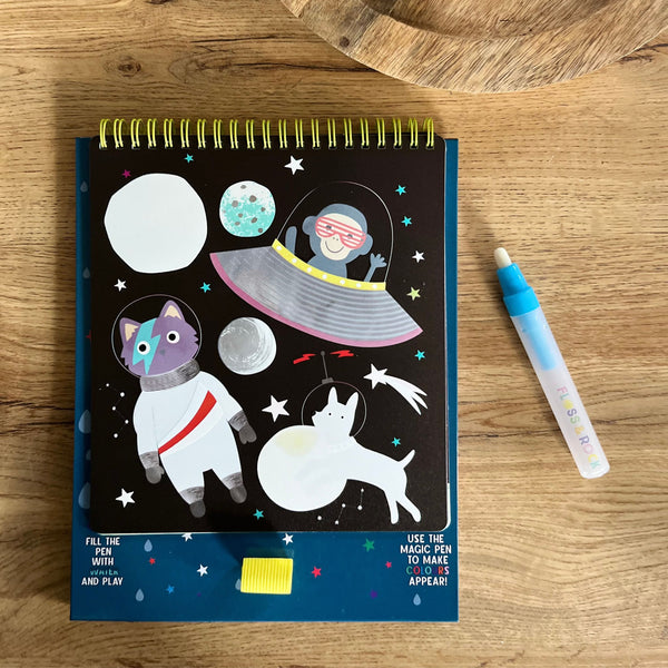 Magische Wassermalbücher mit Stütze - Cosmos - tablude.com
