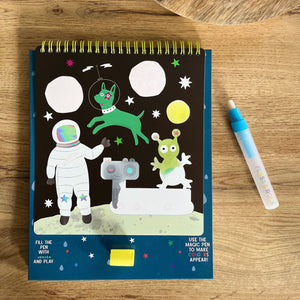 Magische Wassermalbücher mit Stütze - Cosmos - tablude.com