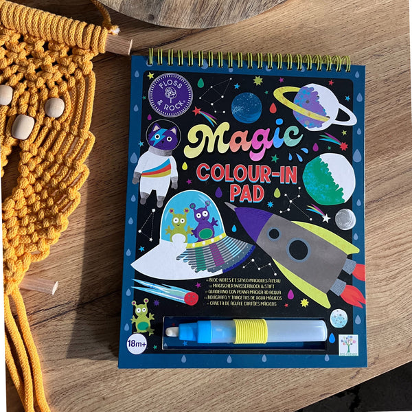 Magische Wassermalbücher mit Stütze - Cosmos - tablude.com