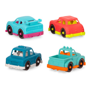 Set mit 4 kleinen Autos mit Pick-up – Happy Cruisers - tablude.com