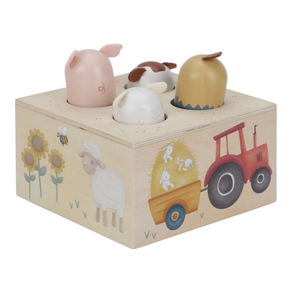 Drewniana zabawka pop-up Little Dutch - Little Farm - tablude.com