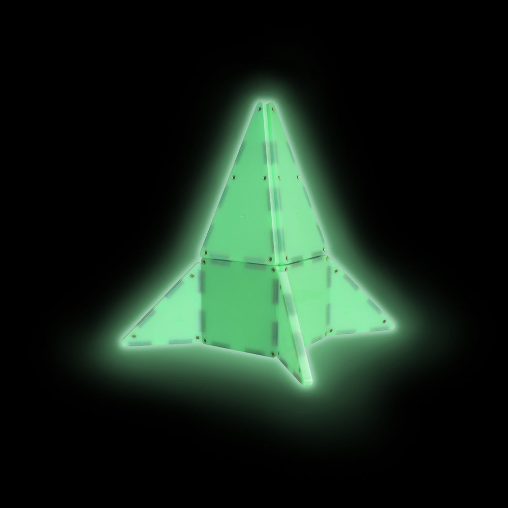 Magnetische Bausteine, die im Dunkeln leuchten – Glow, 16 Teile