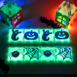 Magnetische Bausteine, die im Dunkeln leuchten – Glow, 16 Teile