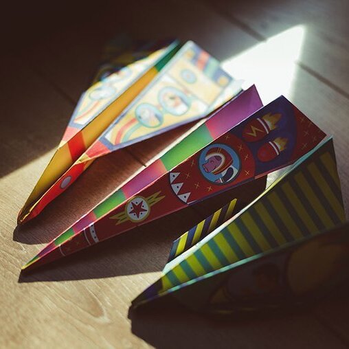 Kreativset – Papierflieger mit Startrampe - tablude.com