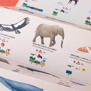 Puzzle Life – Gefährdete Tierarten, 200 Teile - tablude.com