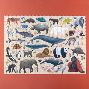 Puzzle Life – Gefährdete Tierarten, 200 Teile - tablude.com