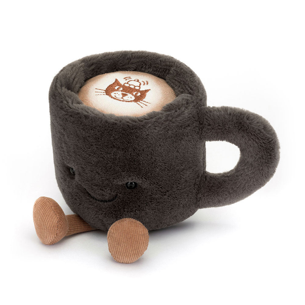 Plüsch-Tasse „Fröhliche Tasse Kaffee“ 14 cm - tablude.com
