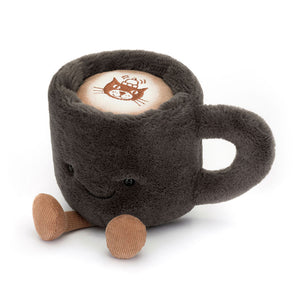 Plüsch-Tasse „Fröhliche Tasse Kaffee“ 14 cm - tablude.com