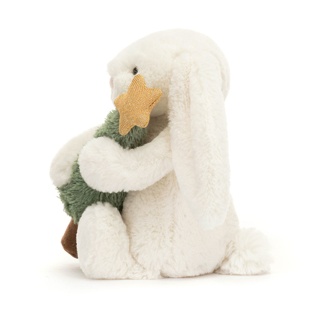 Pluszowy Wesoły Króliczek Jellycat - Z Choinką 18 cm - tablude.com