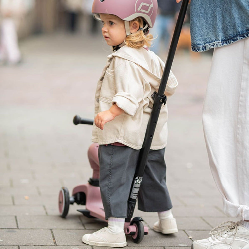 Rutschauto und Roller mit Lenker Highwaykick 1 Push and Go 2in1 1-5 Jahre - Wildberry