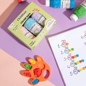 Fingerfarbenpalette in Handform - tablude.com