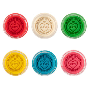 Natürliche Knete in Gläsern – Set mit 6 Farben - tablude.com