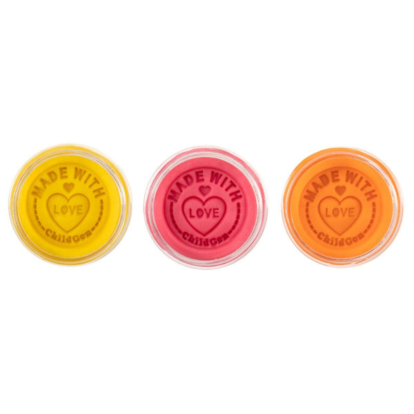 Natürliche Knete in Gläsern – Gelb, Rosa, Orange - tablude.com