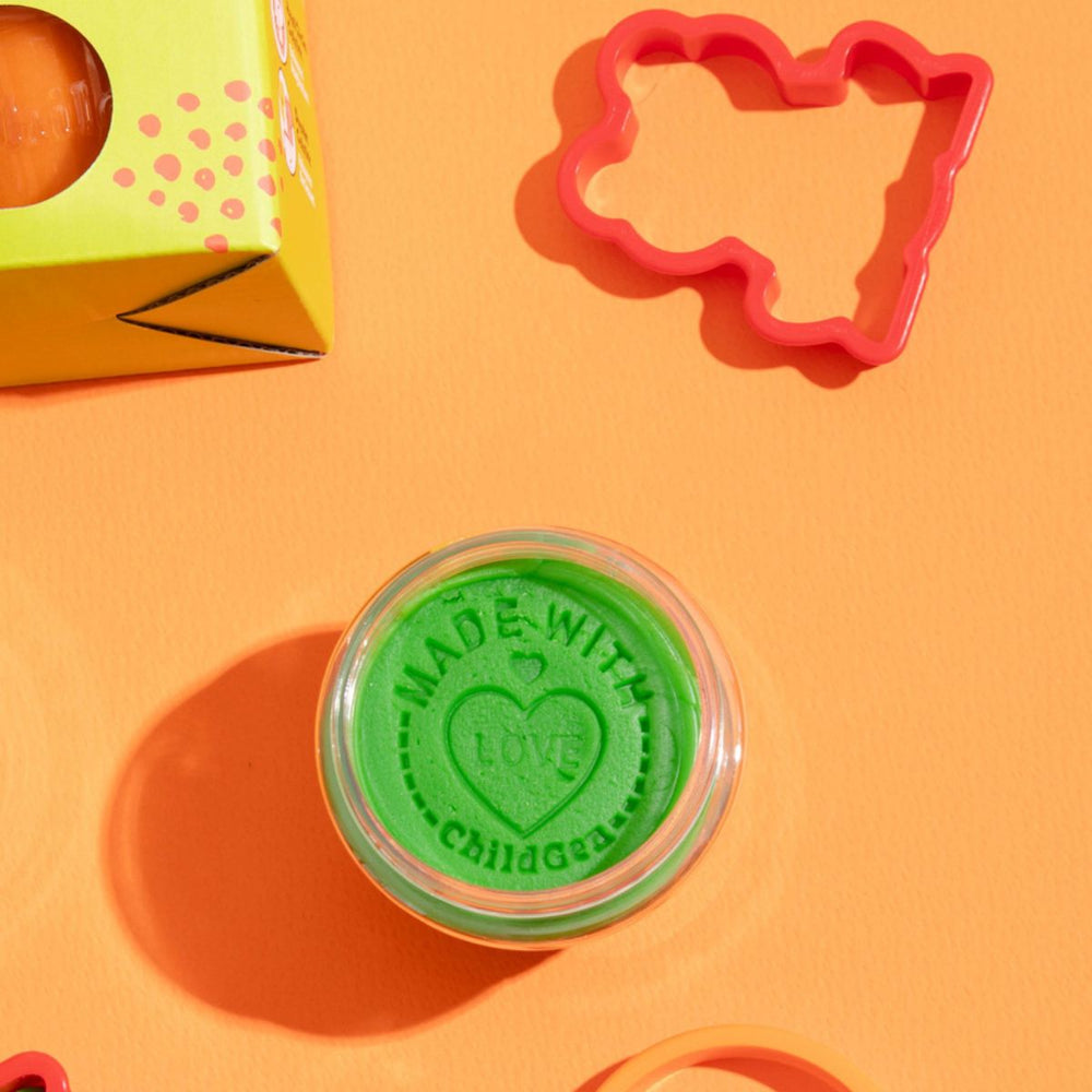 Kreativset, 100 % natürliche Knete und 8 Formen – Kleiner Künstler - tablude.com