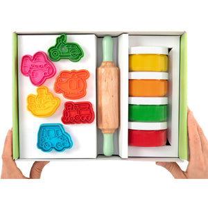 Kreativset, 100 % natürliche Knete und Zubehör – Fahrzeuge - tablude.com
