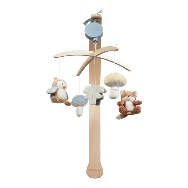 Holz-Karussell für das Kinderbett – Forest Friends - tablude.com