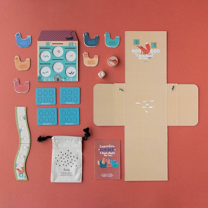 Familienspiel in Taschenversion Cluck, cluck! Fox! – Puk Puk, hier ist der Fuchs! - tablude.com