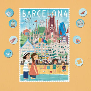 Puzzle mit Beobachtungsspiel – Barcelona 50 Teile - tablude.com