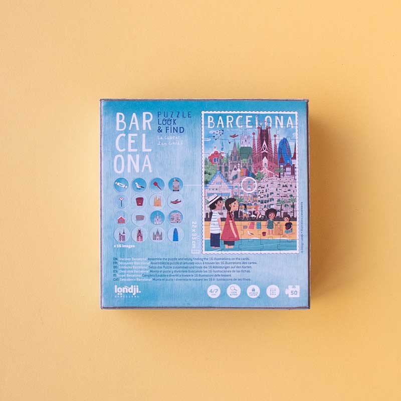 Puzzle mit Beobachtungsspiel – Barcelona 50 Teile - tablude.com