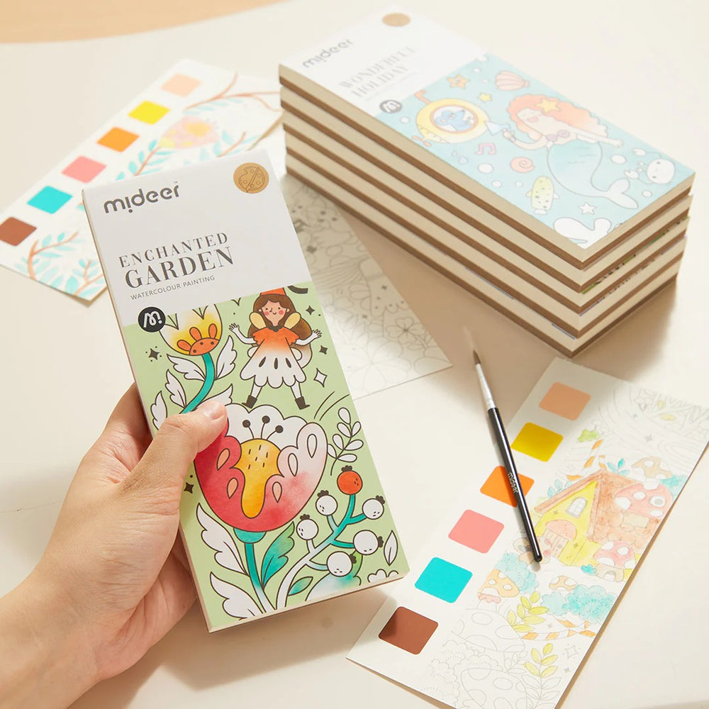 Aquarell-Malbuch – Der verzauberte Garten - tablude.com