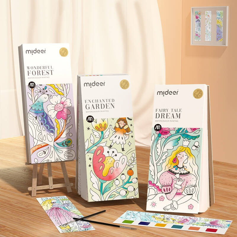 Aquarell-Malbuch – Der verzauberte Garten - tablude.com