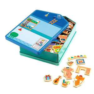 Magnetisches Puzzle – Katzenhaus - tablude.com