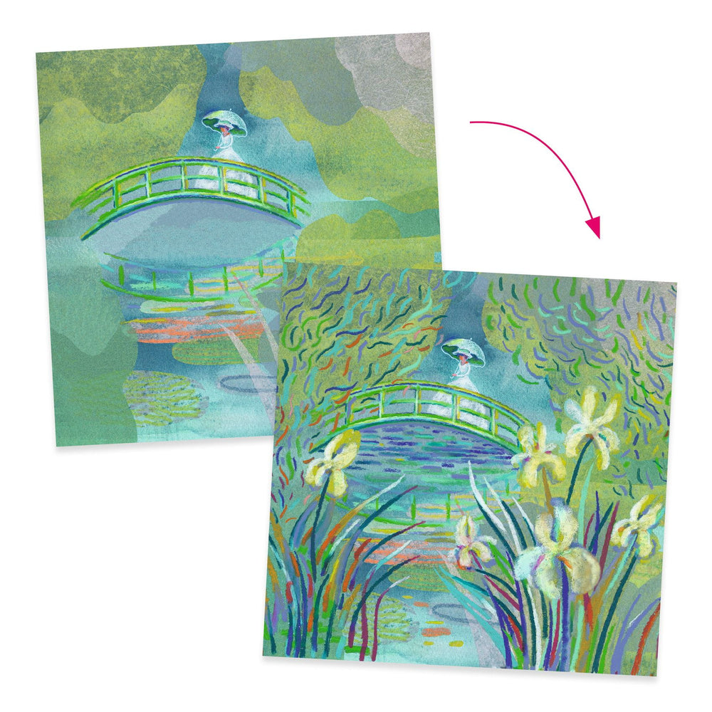 Kunstset Inspirationen – Wasserlilien - tablude.com