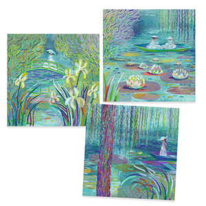 Kunstset Inspirationen – Wasserlilien - tablude.com