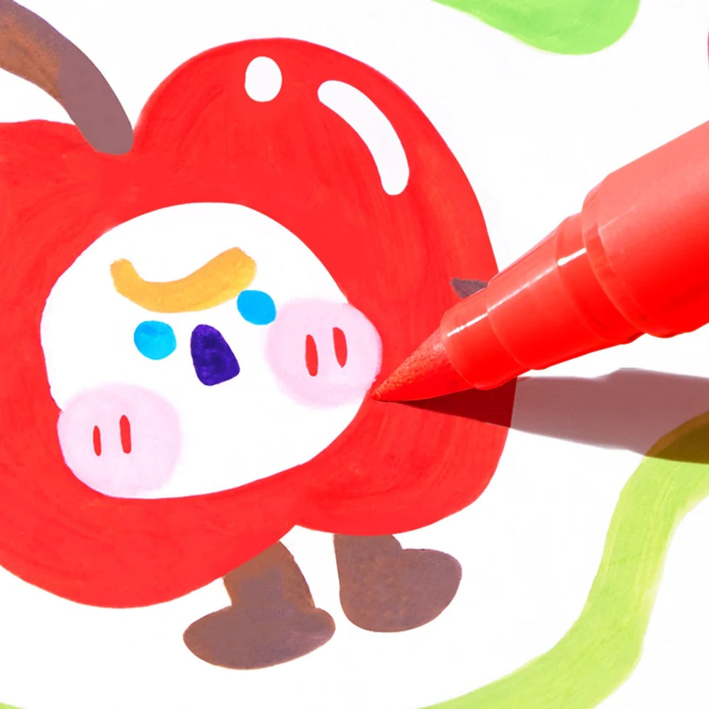 Acrylmarker im Koffer mit sehr weicher Spitze – 48 Farben - tablude.com