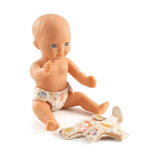 Set mit 3 Windeln für Pomea-Puppen - tablude.com