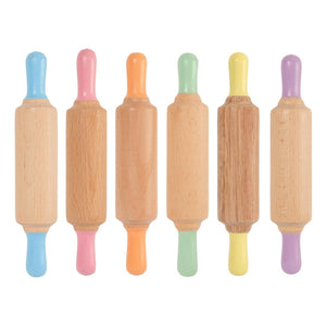 Holz-Teigroller – Blau - tablude.com